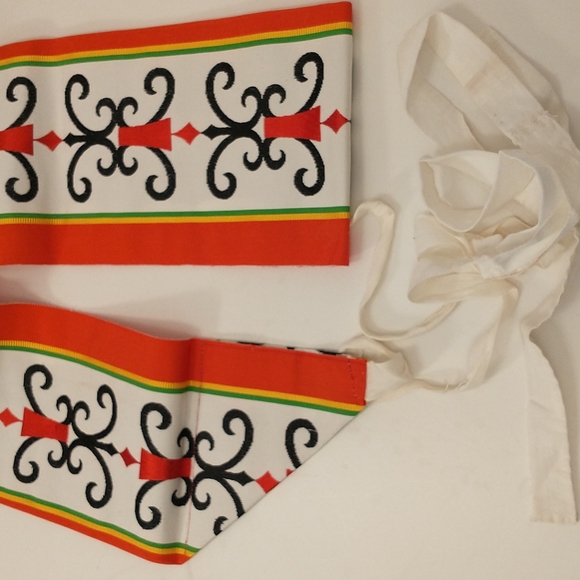 Obi w Pre Tied Bow Vintage Deadstock n Box Woman's Kimono 90s Japanese Sash Belt - Picture 9 of 10